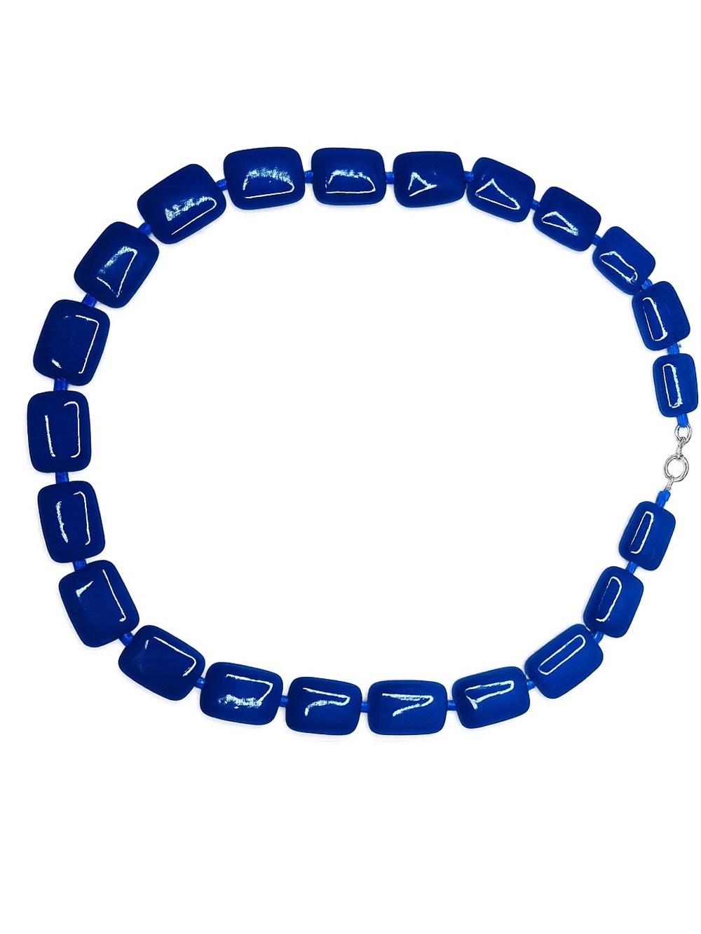 Vintage Lapis Lazuli Necklace – Natural Stone, 46 cm, Canada